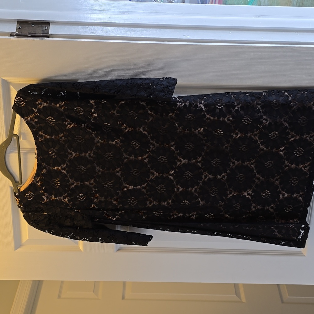 Black lace dress